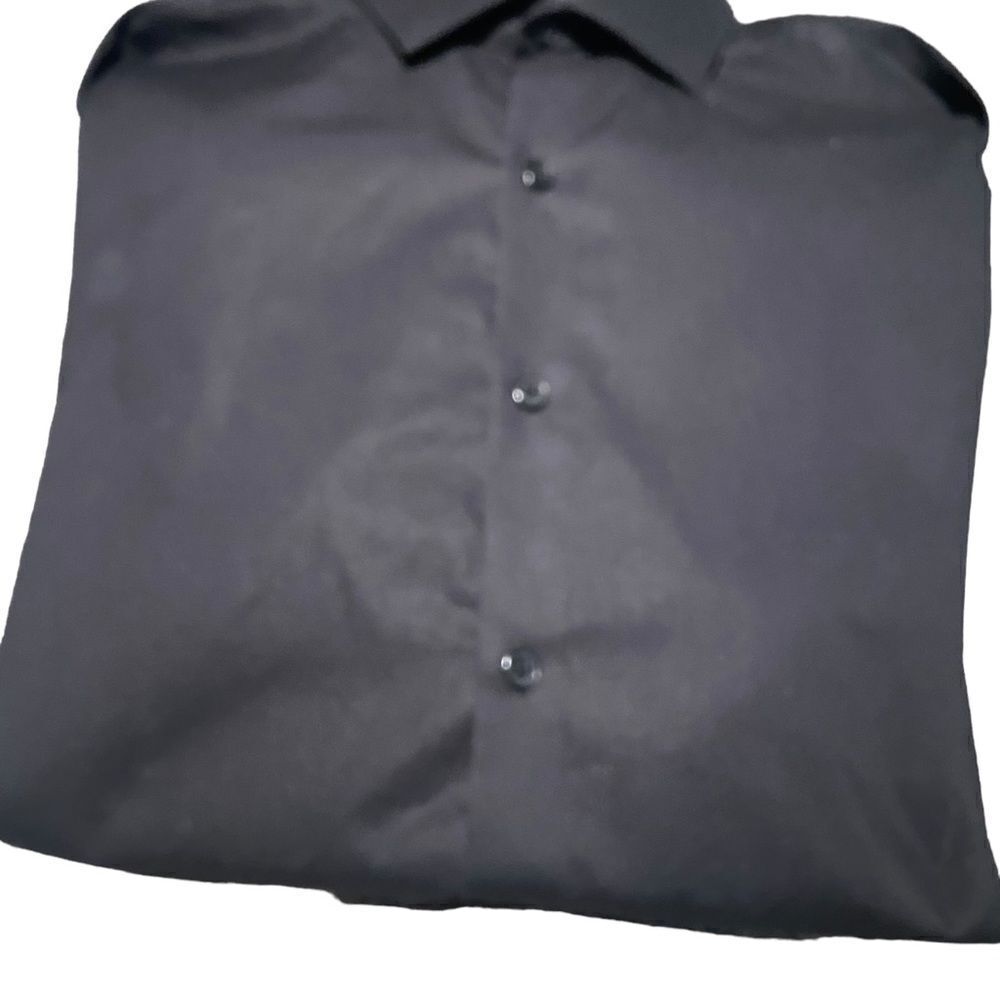 Kenneth Cole size 15.5 32/33 black long sleeved dress shirt new never worn